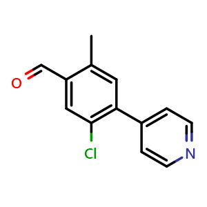 5-Chloro-2-methyl-4-(pyridin-4-yl)benzaldehyde