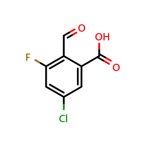 5-Chloro-3-fluoro-2-formylbenzoic acid