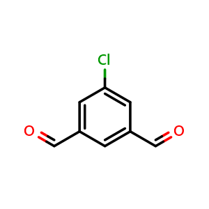 Chemical structure of 5-Chloroisophthalaldehyde , CAS 105511-08-8, AChemBlock X179873