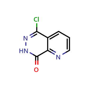 Chemical structure of 5-chloropyrido[3,2-d]pyridazin-8(7H)-one , CAS 23590-61-6, AChemBlock X179877