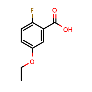 Chemical structure of 5-Ethoxy-2-fluorobenzoic acid , CAS 1936598-64-9, AChemBlock X179889
