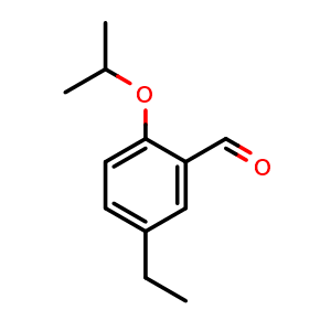Chemical structure of 5-Ethyl-2-isopropoxybenzaldehyde , CAS 1289069-25-5, AChemBlock X179901