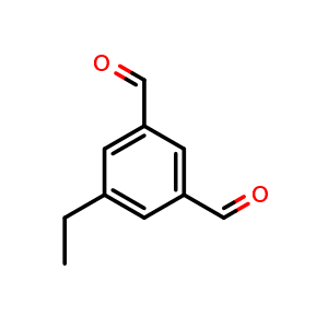 Chemical structure of 5-ethylisophthalaldehyde , CAS 118792-76-0, AChemBlock X179907
