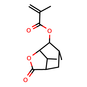 Chemical structure of 5-Methacryloxy-6-hydroxynorbornane-2-carboxylic-6-lactone , CAS 254900-07-7, AChemBlock X179960