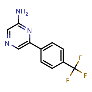 6-(4-(Trifluoromethyl)phenyl)pyrazin-2-amine