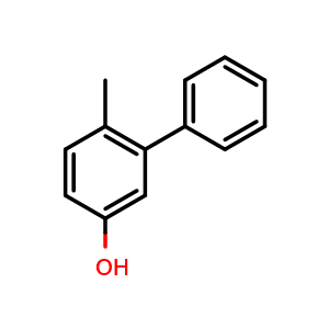 Chemical structure of 6-Methyl-[1,1'-biphenyl]-3-ol , CAS 50715-86-1, AChemBlock X180132