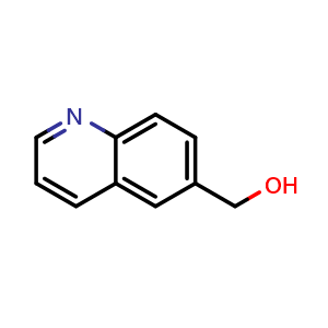 Chemical structure of 6-Quinolinylmethanol , CAS 100516-88-9, AChemBlock X180140