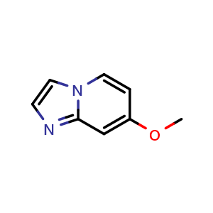 Chemical structure of 7-Methoxy-imidazo[1,2-a]pyridine , CAS 342613-71-2, AChemBlock X180153