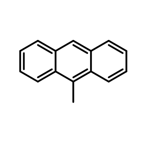 Chemical structure of 9-methyl anthracene , CAS 779-02-2, AChemBlock X180171