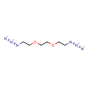 Chemical structure of Azide-PEG3-Azide , CAS 59559-06-7, AChemBlock X180176