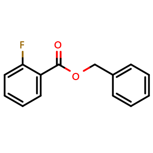 Chemical structure of Benzyl 2-fluorobenzoate , CAS 478059-14-2, AChemBlock X180184