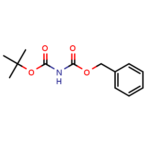 Chemical structure of benzyl tert-butyl imidodicarboxylate , CAS 120542-13-4, AChemBlock X180196