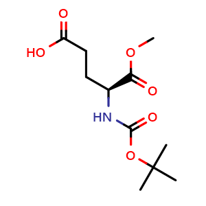 Chemical structure of BOC-GLU-OME , CAS 72086-72-7, AChemBlock X180206