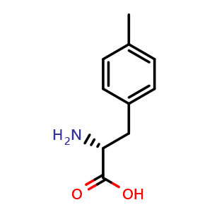 Chemical structure of D-4-Methylphenylalanine , CAS 49759-61-7, AChemBlock X180227