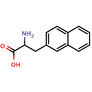 Chemical structure of DL-3-(2-Naphthyl)-alanine , CAS 14108-60-2, AChemBlock X180247