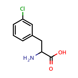 Chemical structure of DL-3-Chlorophenylalanine , CAS 1956-15-6, AChemBlock X180249