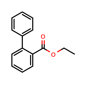 Chemical structure of Ethyl [1,1'-biphenyl]-2-carboxylate , CAS 19926-49-9, AChemBlock X180258