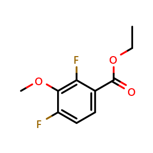 Chemical structure of Ethyl 2,4-difluoro-3-methoxybenzoate , CAS 817194-54-0, AChemBlock X180305