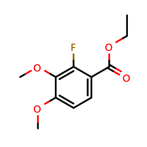 Chemical structure of Ethyl 2-fluoro-3,4-dimethoxybenzoate , CAS 1806390-89-5, AChemBlock X180366