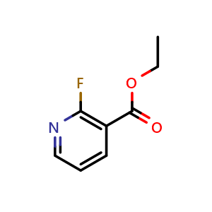 Chemical structure of Ethyl 2-fluoronicotinate , CAS 113898-56-9, AChemBlock X180388