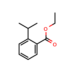 Chemical structure of Ethyl 2-isopropylbenzoate , CAS 105337-82-4, AChemBlock X180395