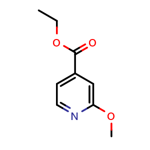 Chemical structure of Ethyl 2-methoxyisonicotinate , CAS 105596-61-0, AChemBlock X180398