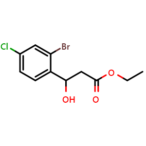 Ethyl 3-(2-bromo-4-chlorophenyl)-3-hydroxypropanoate