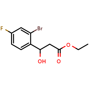 Ethyl 3-(2-bromo-4-fluorophenyl)-3-hydroxypropanoate