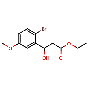 Ethyl 3-(2-bromo-5-methoxyphenyl)-3-hydroxypropanoate