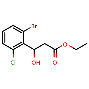 Ethyl 3-(2-bromo-6-chlorophenyl)-3-hydroxypropanoate