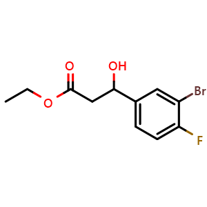 Ethyl 3-(3-bromo-4-fluorophenyl)-3-hydroxypropanoate