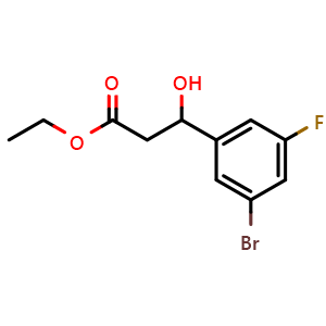 Ethyl 3-(3-bromo-5-fluorophenyl)-3-hydroxypropanoate