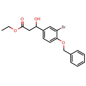 Ethyl 3-(4-(benzyloxy)-3-bromophenyl)-3-hydroxypropanoate