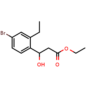 Ethyl 3-(4-bromo-2-ethylphenyl)-3-hydroxypropanoate