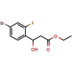 Ethyl 3-(4-bromo-2-fluorophenyl)-3-hydroxypropanoate