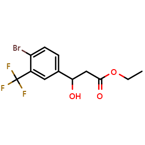 Ethyl 3-(4-bromo-3-(trifluoromethyl)phenyl)-3-hydroxypropanoate