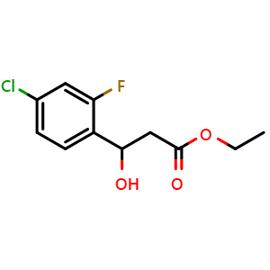 Ethyl 3-(4-chloro-2-fluorophenyl)-3-hydroxypropanoate