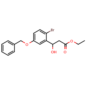 Ethyl 3-(5-(benzyloxy)-2-bromophenyl)-3-hydroxypropanoate