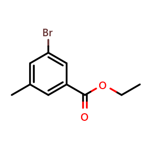 Chemical structure of Ethyl 3-bromo-5-methylbenzoate , CAS 612834-81-8, AChemBlock X180501