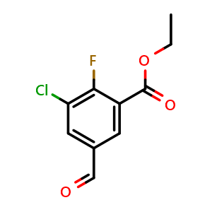 Ethyl 3-chloro-2-fluoro-5-formylbenzoate