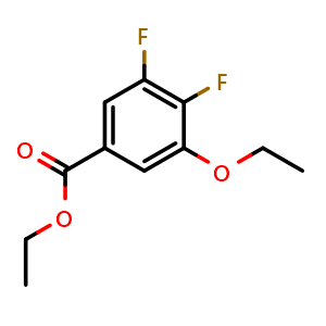 Chemical structure of Ethyl 3-ethoxy-4,5-difluorobenzoate , CAS 2385313-87-9, AChemBlock X180518