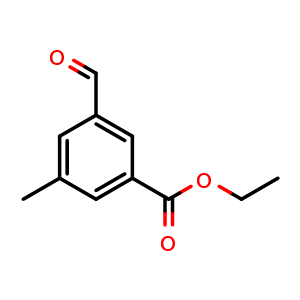 Chemical structure of Ethyl 3-formyl-5-methylbenzoate , CAS 2060047-21-2, AChemBlock X180534
