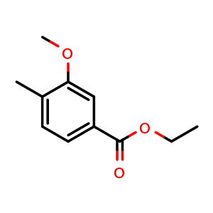 Chemical structure of Ethyl 3-methoxy-4-methylbenzoate , CAS 86239-03-4, AChemBlock X180559