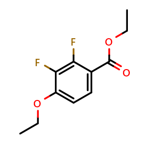 Chemical structure of Ethyl 4-ethoxy-2,3-difluorobenzoate , CAS 2120570-29-6, AChemBlock X180601