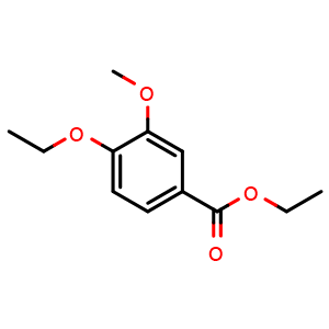 Chemical structure of Ethyl 4-ethoxy-3-methoxybenzoate , CAS 773134-71-7, AChemBlock X180607