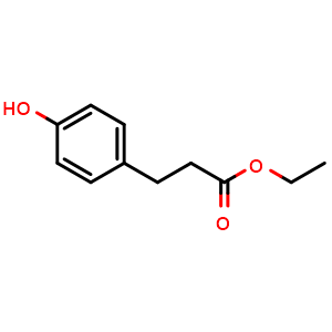 Chemical structure of Ethyl 4-Hydroxyhydrocinnamate , CAS 23795-02-0, AChemBlock X180623