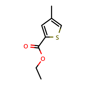 Chemical structure of Ethyl 4-methylthiophene-2-carboxylate , CAS 14282-79-2, AChemBlock X180634