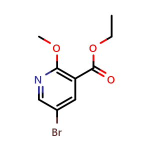 Chemical structure of Ethyl 5-bromo-2-methoxynicotinate , CAS 213193-29-4, AChemBlock X180652