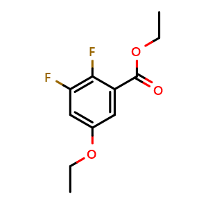 Chemical structure of ethyl 5-ethoxy-2,3-difluorobenzoate , CAS 2385514-99-6, AChemBlock X180673