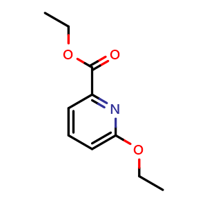 Chemical structure of Ethyl 6-ethoxypicolinate , CAS 890655-74-0, AChemBlock X180701